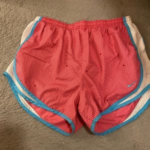 Pink + Blue Hexagon Pattern Nike Shorts